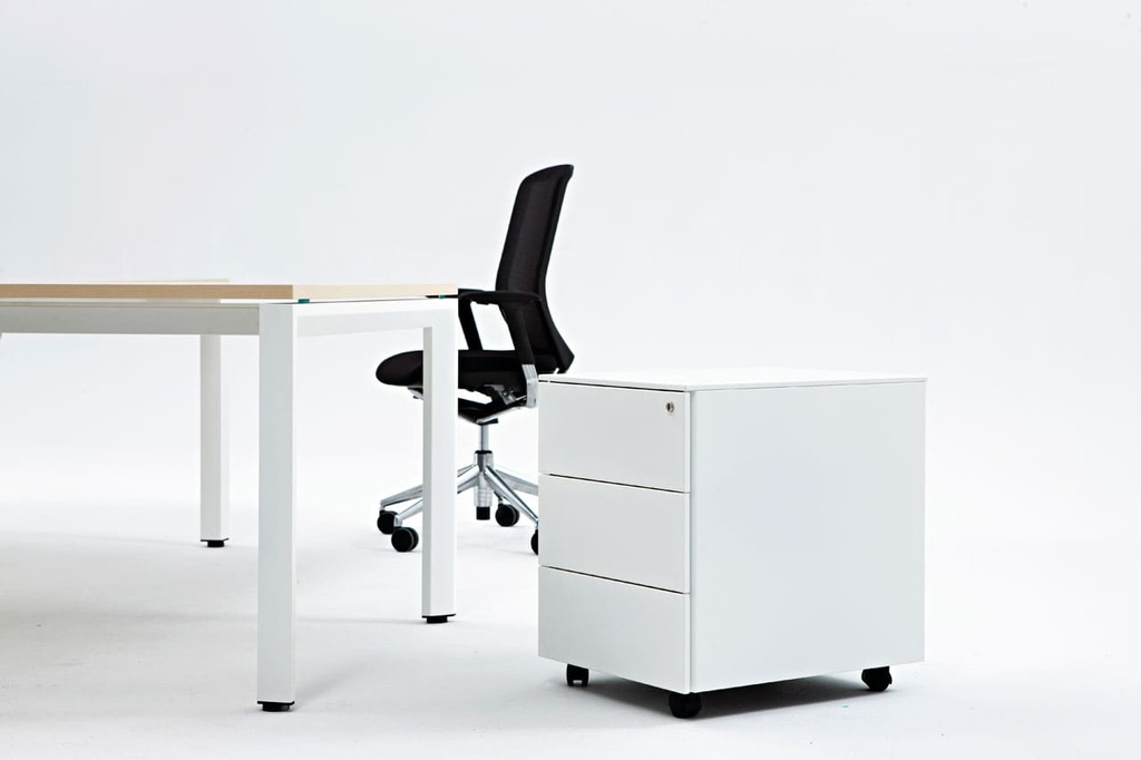 Mesa recta Vital Plus ST Express 80 cm con cajonera