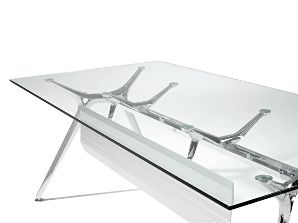 Mesa de despacho Arkitek 180 x 88 cm de cristal