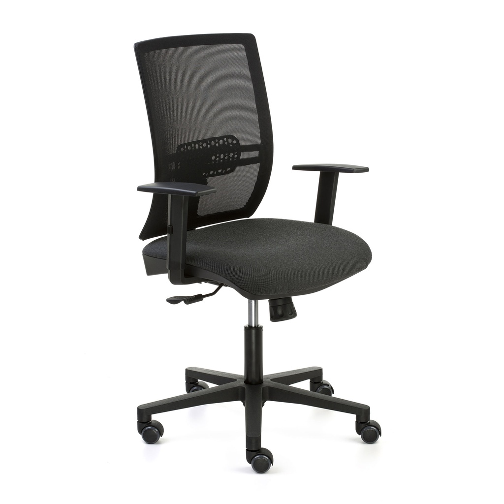 Silla Signo Express con malla ergon贸mica negra