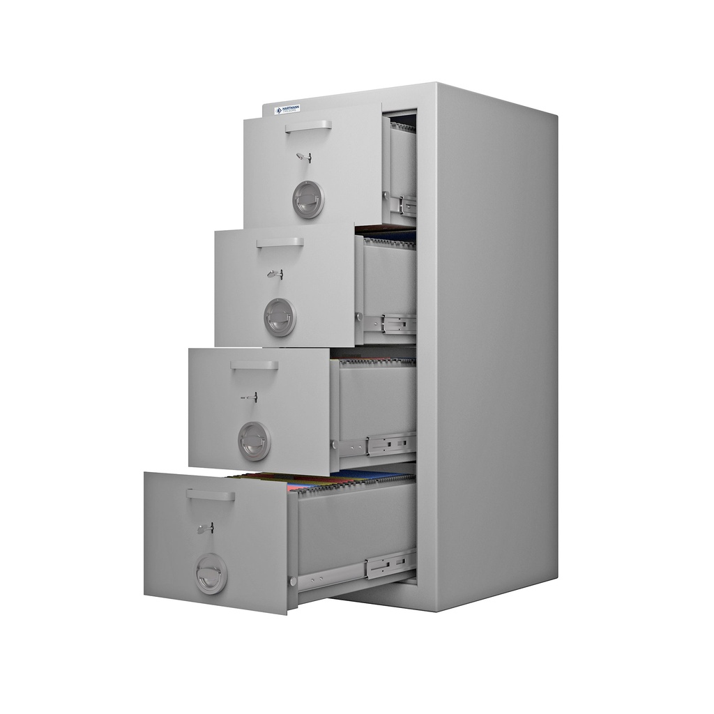 Archivador para carpetas colgantes ignífugo con protección contra incendios Class Fire 4 cajones