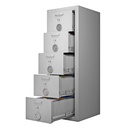 Archivador para carpetas colgantes ignífugo con protección contra incendios Class Fire 5 cajones