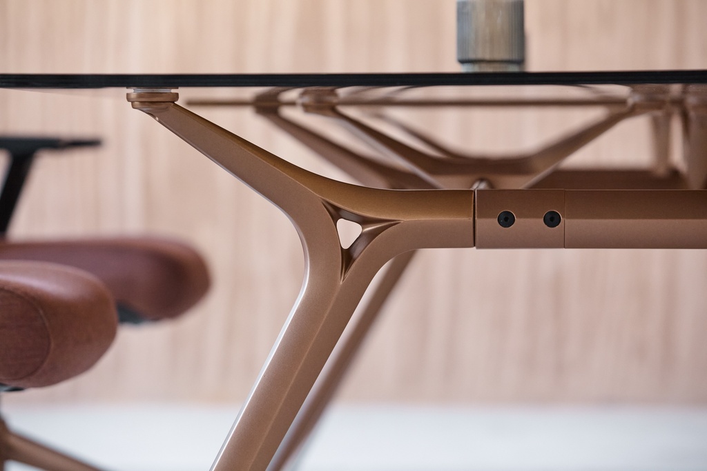 Mesa auxiliar redonda Arkitek cristal