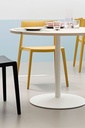 Mesa Tabula para cafetería interior en blanco