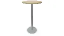 Mesa alta redonda Tabula Tar 10 Actiu 60 cm aluminizado roble.webp