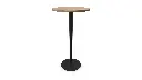 Mesa alta redonda Tabula Tar 10 Actiu 60 cm negro castaño.webp