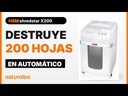 Mira cómo destruye 200 hojas en automático