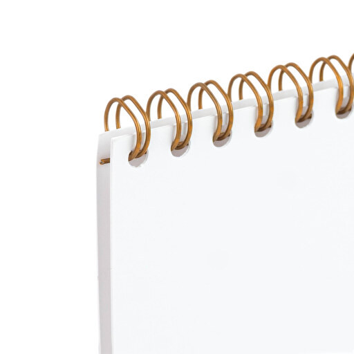 Documento encuadernado con wire-O Renz nº18 en bobina de color bronce