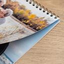 Calendario encuadernado con el wire-O Renz nº18 en bobina de color bronce