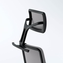Cabecero de malla negra para silla A+S Work