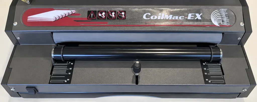 Detalle del rodillo de encuadernación CoilMac-EX.webp