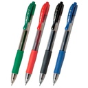 4 colores de Pilot G-2: azul, rojo, negro y verde
