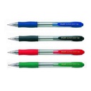 4 colores de Pilot Super Grip: azul, rojo, negro y verde