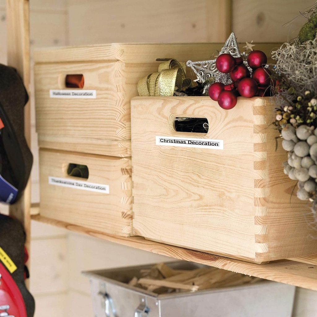 Casa organizada y etiquetada con LetraTag Plastic