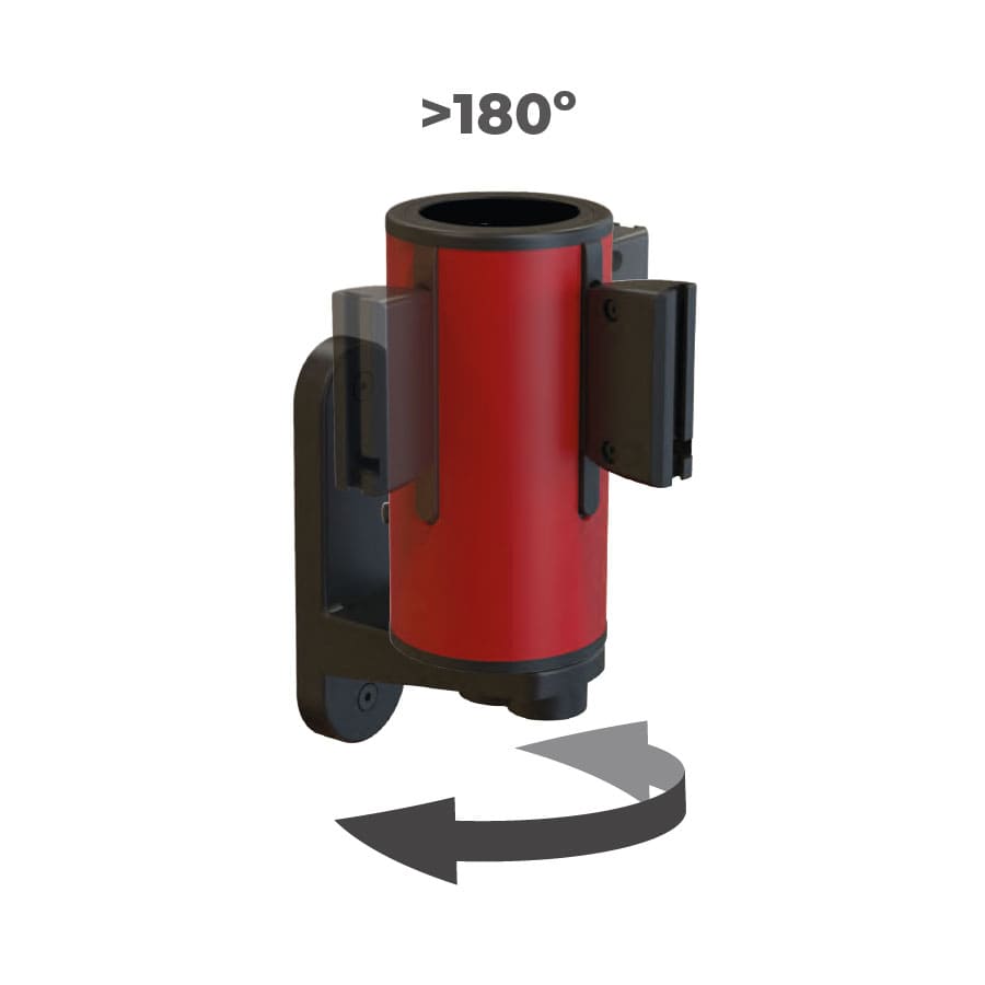 Cinta separadora de pared giratoria