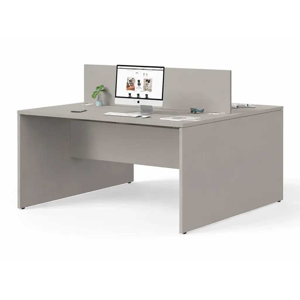 Mesa doble Ofimat Plus Actiu fondo 137 cm  monocolor | Personalizada