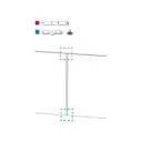 Kit de unión recta Link Actiu para 2 paneles LK61