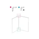 Kit de unión 90º Link Actiu para 2 paneles LK41