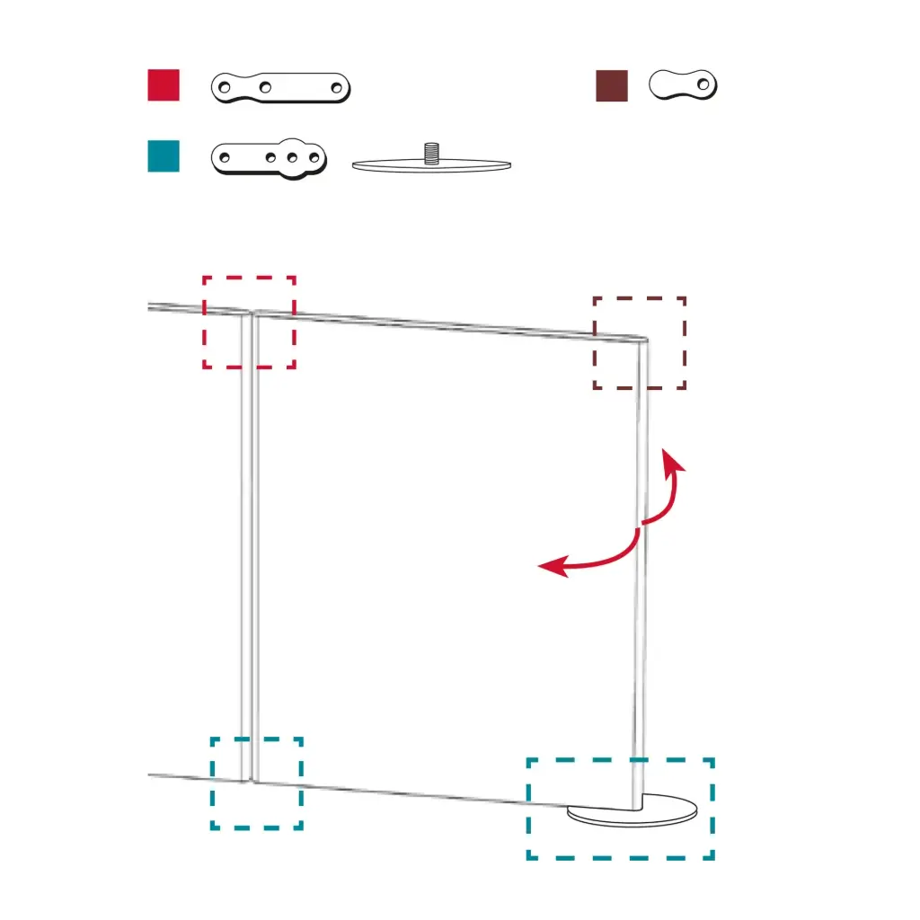Kit de finalización giratoria 180º Link Actiu LK71