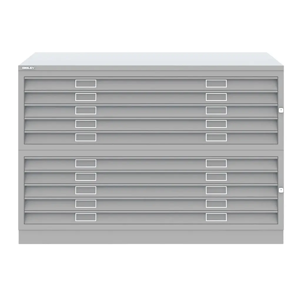 Archivador de planos A0 de 10 cajones Bisley 461/462 914 x 1359 x 927 mm Express