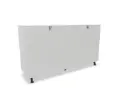 Armario bajo de diseño Arkitek Actiu con puertas batientes de melamina alto 88 x 155 x 42 cm