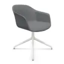 Silla Noom 60 con base giratoria fija tapizada integral