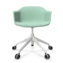 Silla Noom 60 con base de 5 ruedas tapizada integral