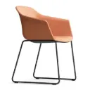 Silla Noom 60 con base patín tapizada integral