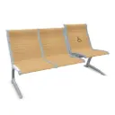 Bancada Passport de madera de 3 asientos