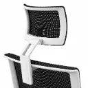 Cabecero para silla Trim / Stay Actiu blanco de malla negra