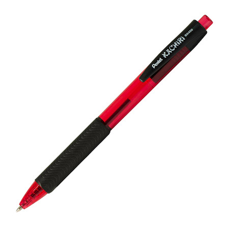 Bolígrafo retráctil Pentel Kachiri BK457 rojo