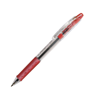 Bolígrafo retráctil Pentel Superb RT BK717 rojo