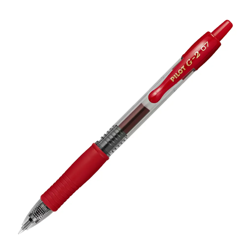 Bolígrafo retráctil Pilot G-2 0,7 rojo