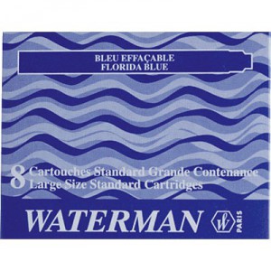 Cartuchos para estilográfica azul Waterman (Pack 8)