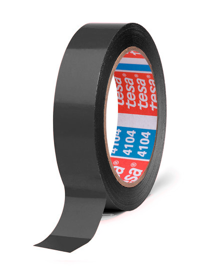 Cinta adhesiva para precintar disfraces negra 66 m x 19 mm Tesa