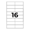 Etiquetas adhesivas A4 96,5 x 33,9 mm Q-Connect (Caja 100 hojas)