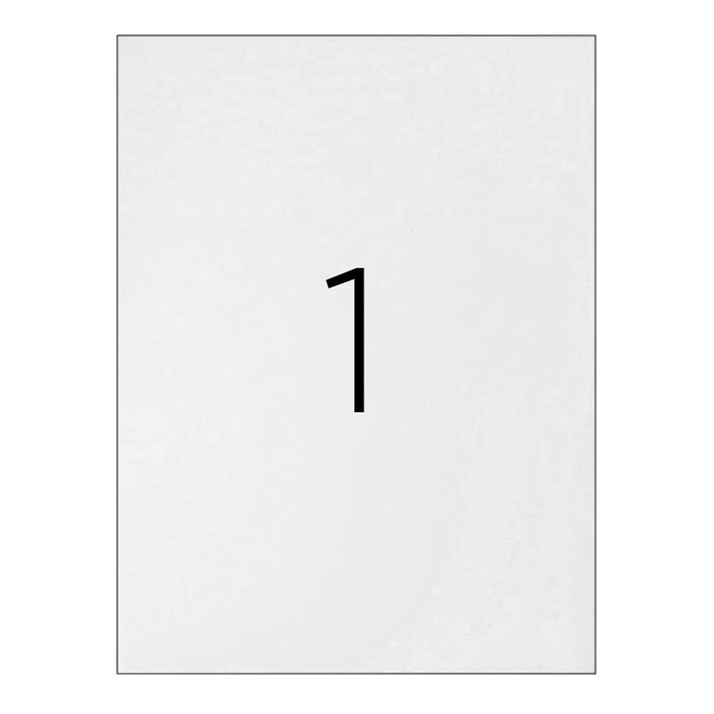 Etiquetas adhesivas A4 210 x 297 mm Q-Connect (Caja 100 hojas)