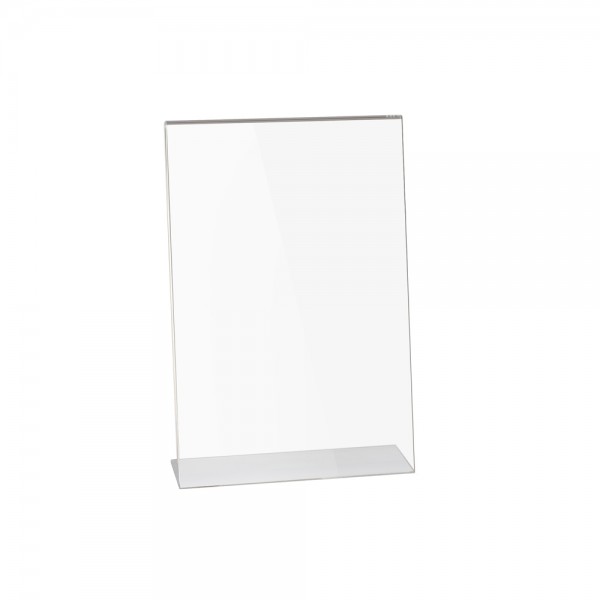 Expositor de metacrilato A4 con forma de L