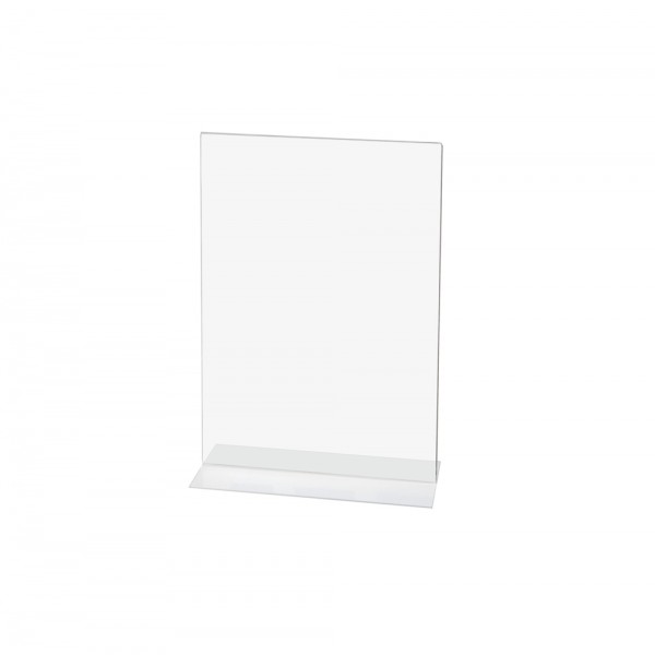 Expositor de metacrilato A5 con forma de T