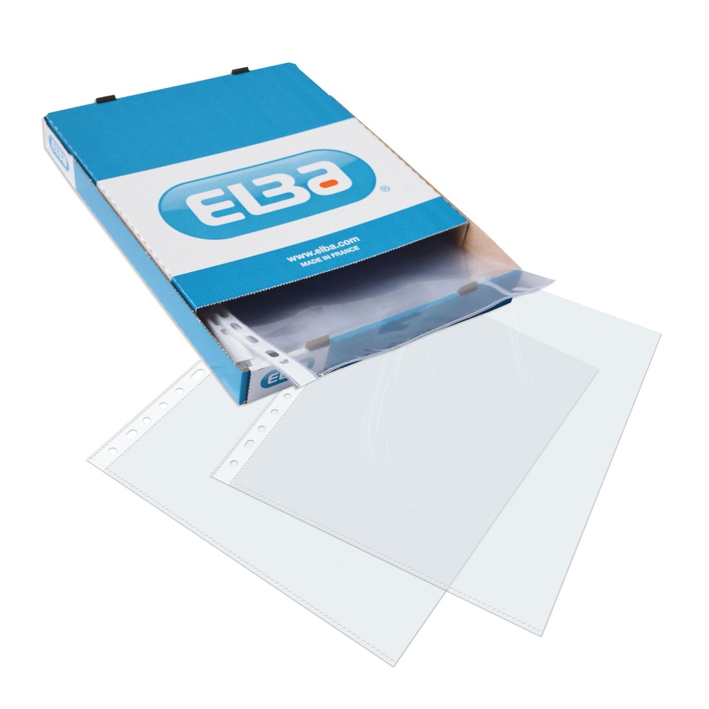 Funda multitaladro Folio cristal Elba (Caja 100 unidades)