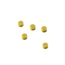 Imanes redondos 10 mm amarillo (Pack 5 unidades)