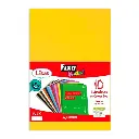 Goma Eva 40 x 60 cm 2 mm amarilla Fixo Kids (Bolsa 10 láminas)