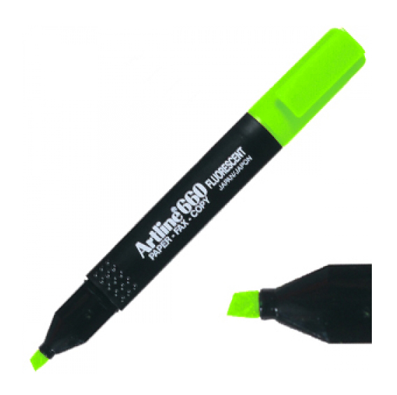 Rotulador fluorescente Artline 660 verde EK-660