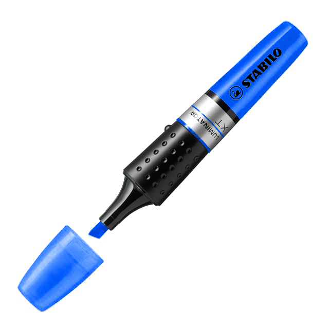 Rotulador fluorescente Stabilo Luminator azul