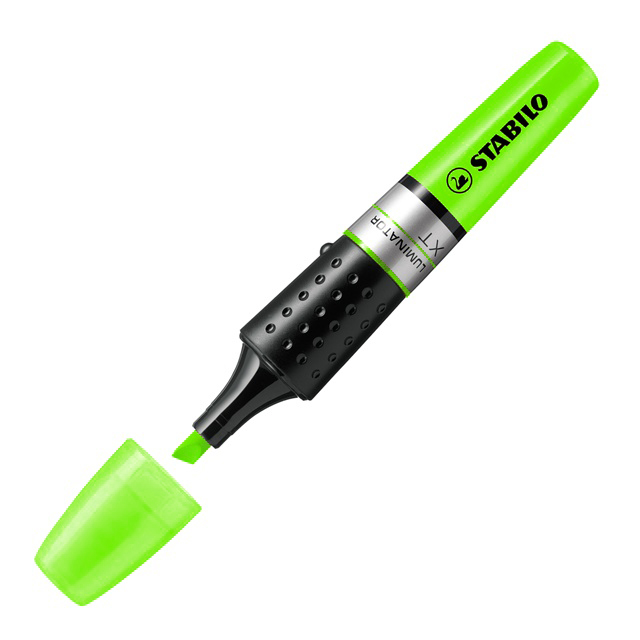 Rotulador fluorescente Stabilo Luminator verde