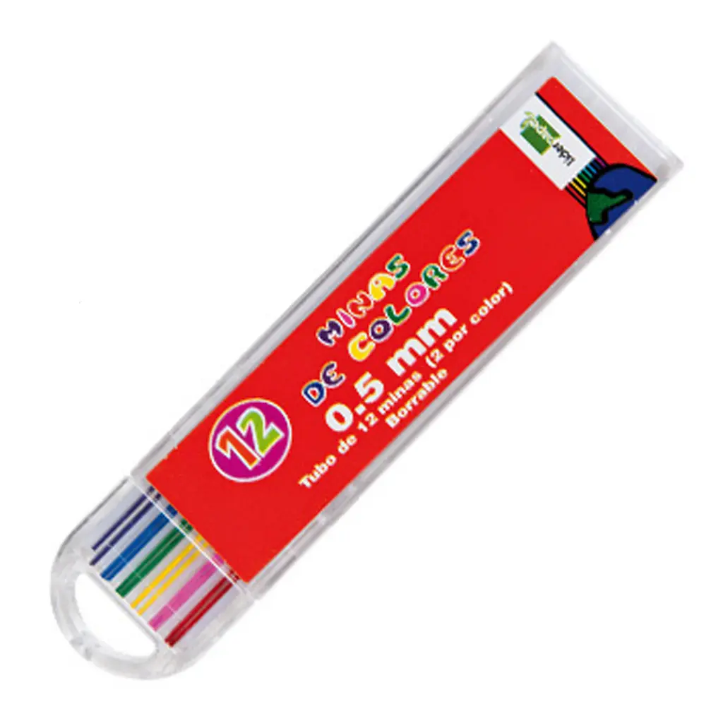 Minas de colores 0,5 mm HB (Tubo de 12 unidades)