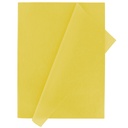 Papel de seda 50 x 75 cm 25 hojas amarillo Fixo