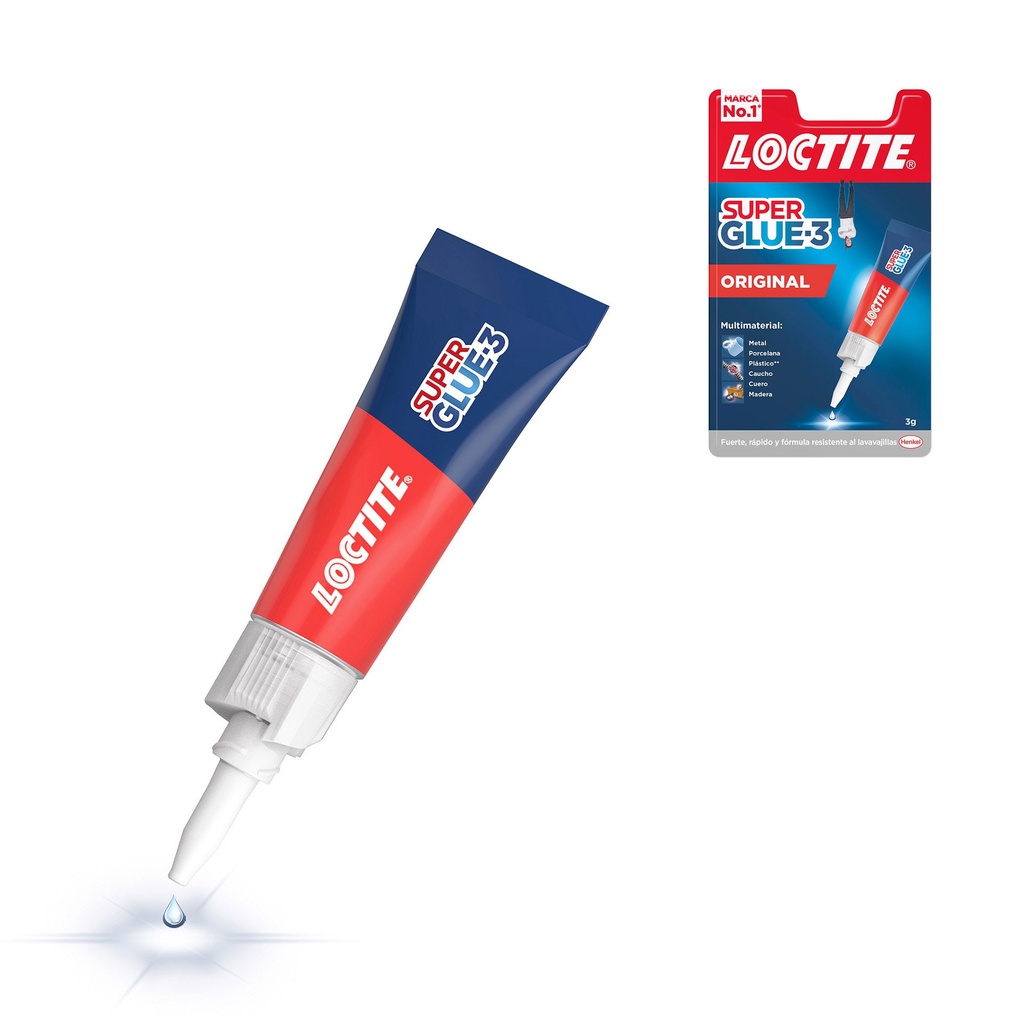 Pegamento universal Super Glue Original Loctite 3 gr