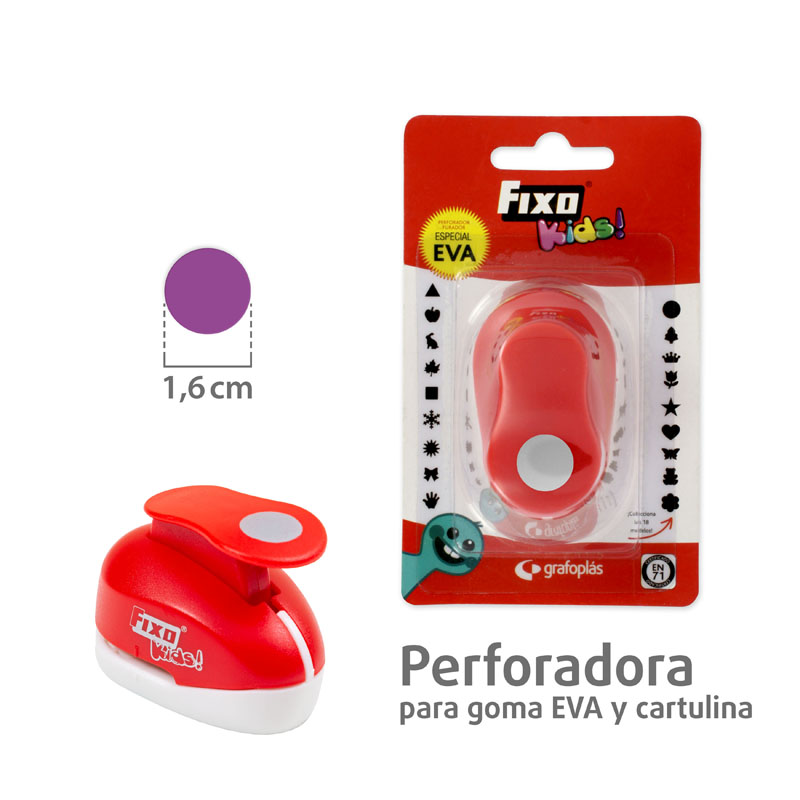 Perforadora para goma EVA círculo 1,6 cm