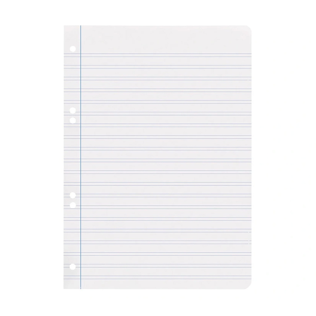 Recambio para 4 anillas 1/4 pautado (100 hojas)