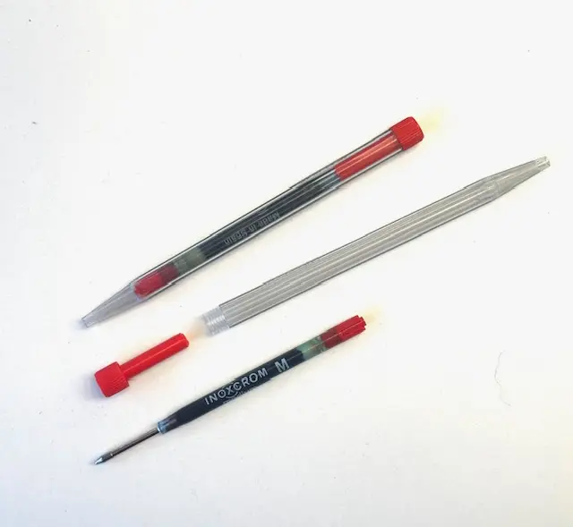 Recambio para bolígrafo Inoxcrom Jumbo rojo punta media M